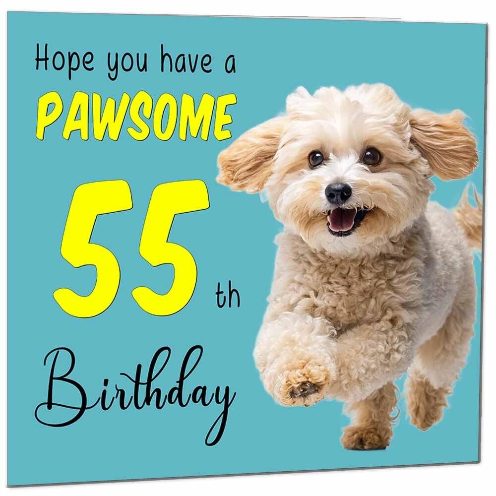 Birthday Card for Men Women Dog Pawsome