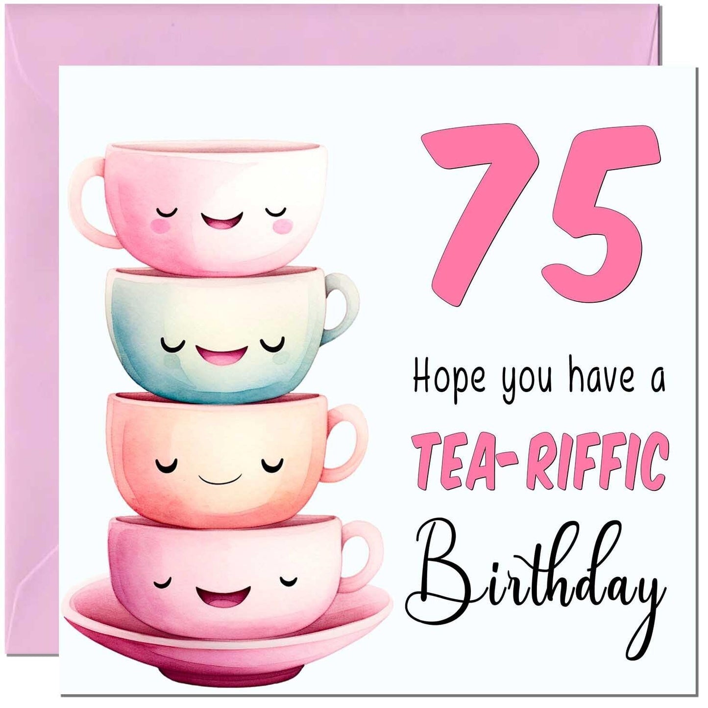 Birthday Card for Women Tea-Riffic Cute