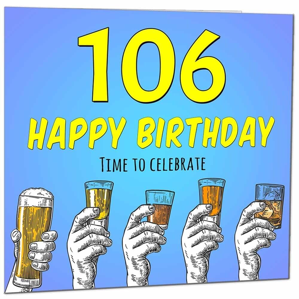 Birthday Card for Men Him Beer Drinks Men's