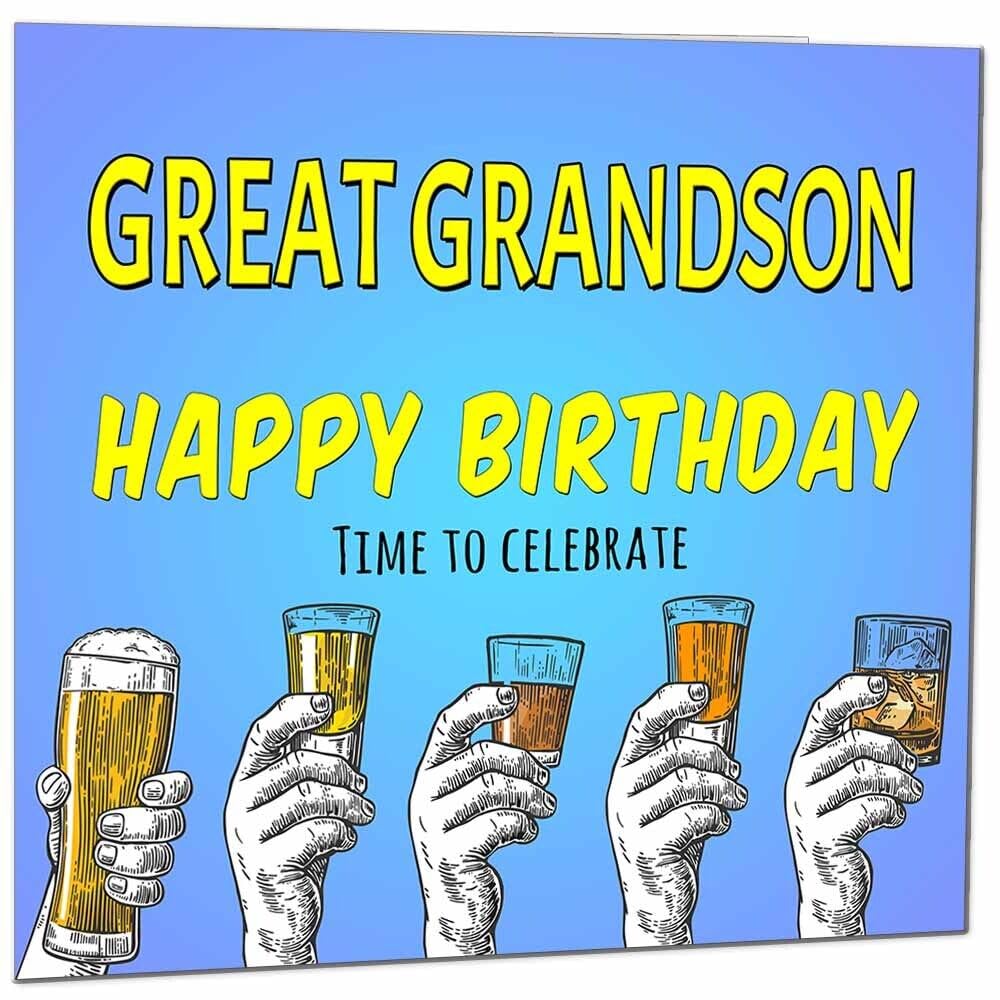 Birthday Card for Men Him Beer Drinks Men's