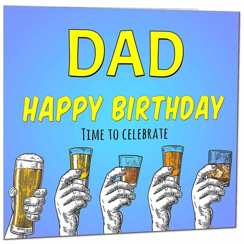 Birthday Card for Men Him Beer Drinks Men's