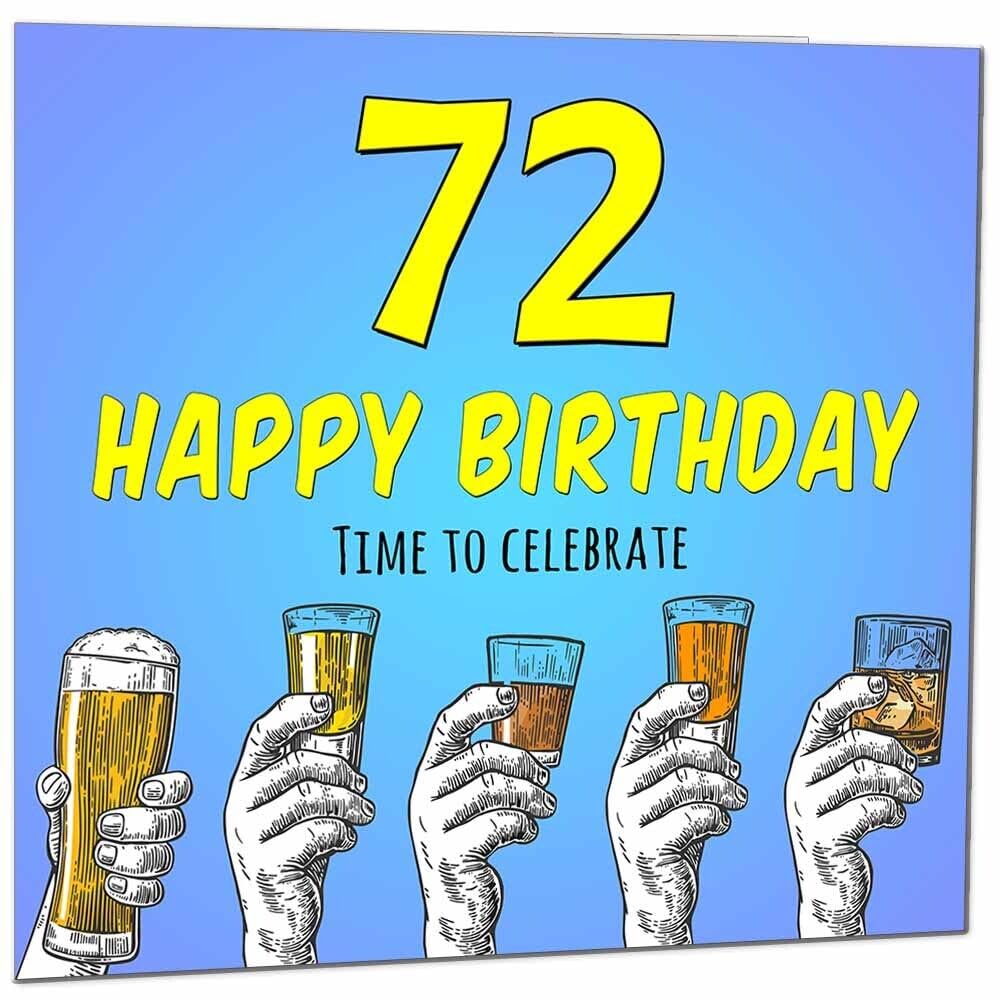 Birthday Card for Men Him Beer Drinks Men's