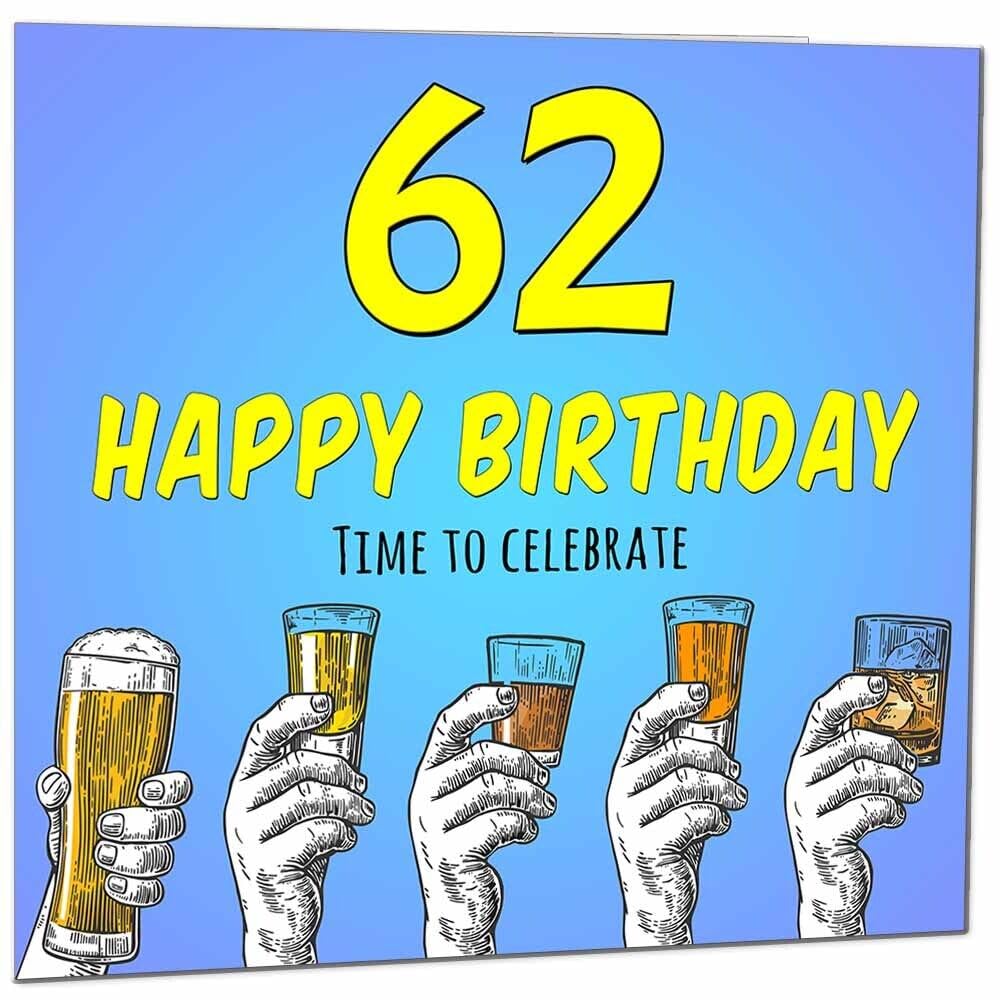 Birthday Card for Men Him Beer Drinks Men's