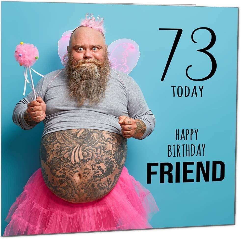 Friends Funny Birthday Card - Bearded Man Joke Funny Best Friend