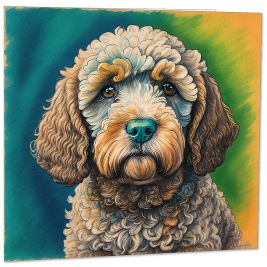 Cockapoo Dog Birthday Card - Greeting Card 145mm x 145mm