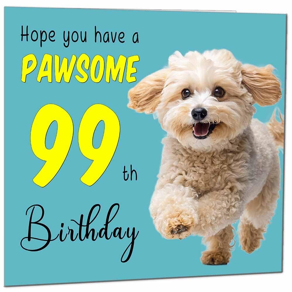 Birthday Card for Men Women Dog Pawsome