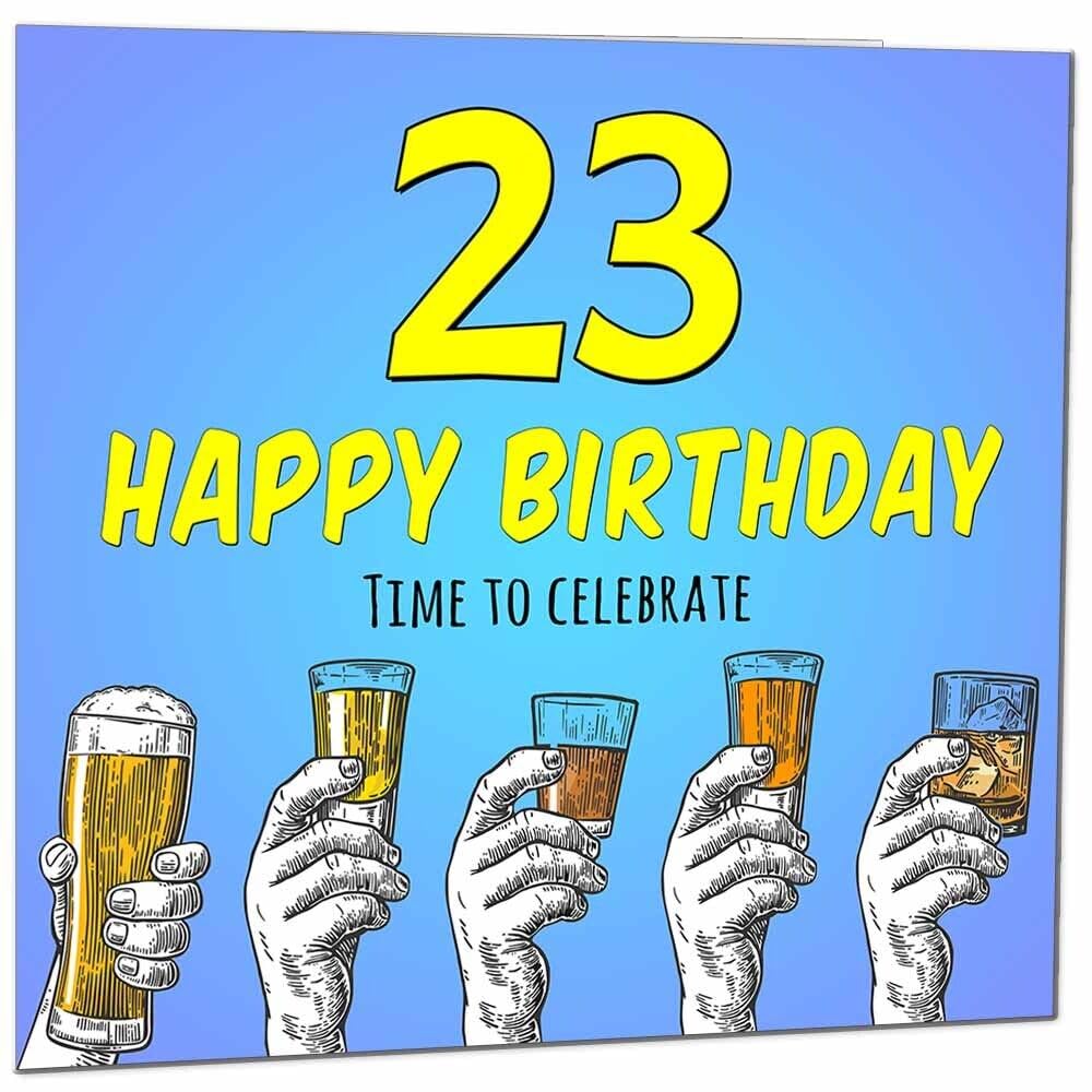 Birthday Card for Men Him Beer Drinks Men's