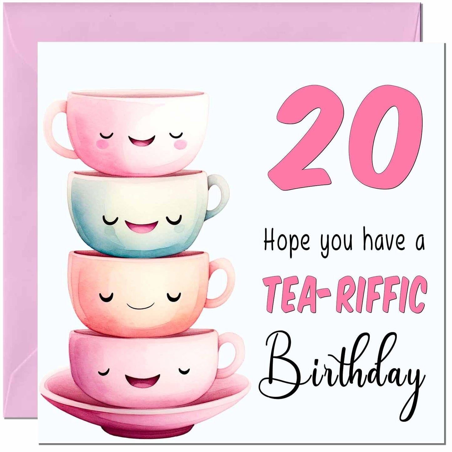 Birthday Card for Women Tea-Riffic Cute