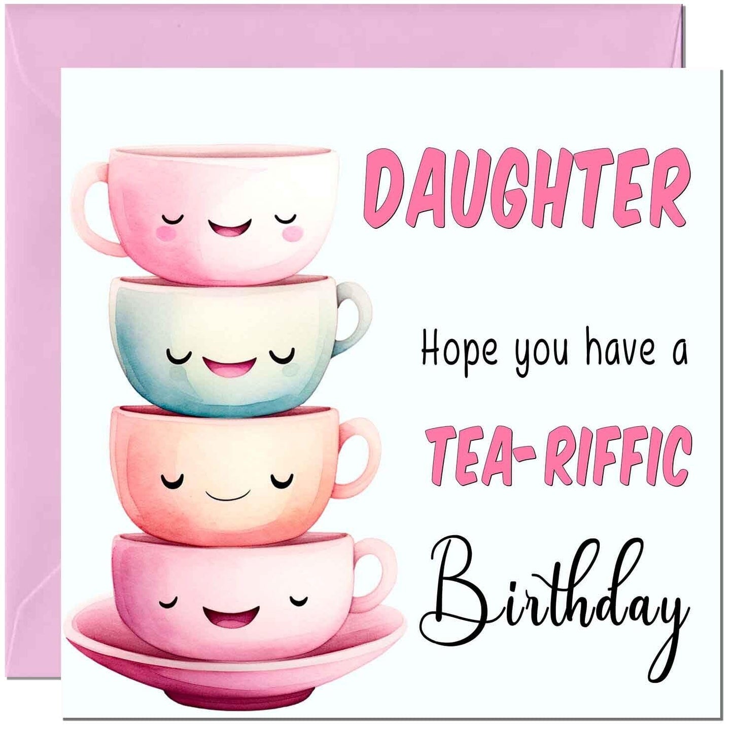 Birthday Card for Women Tea-Riffic Cute