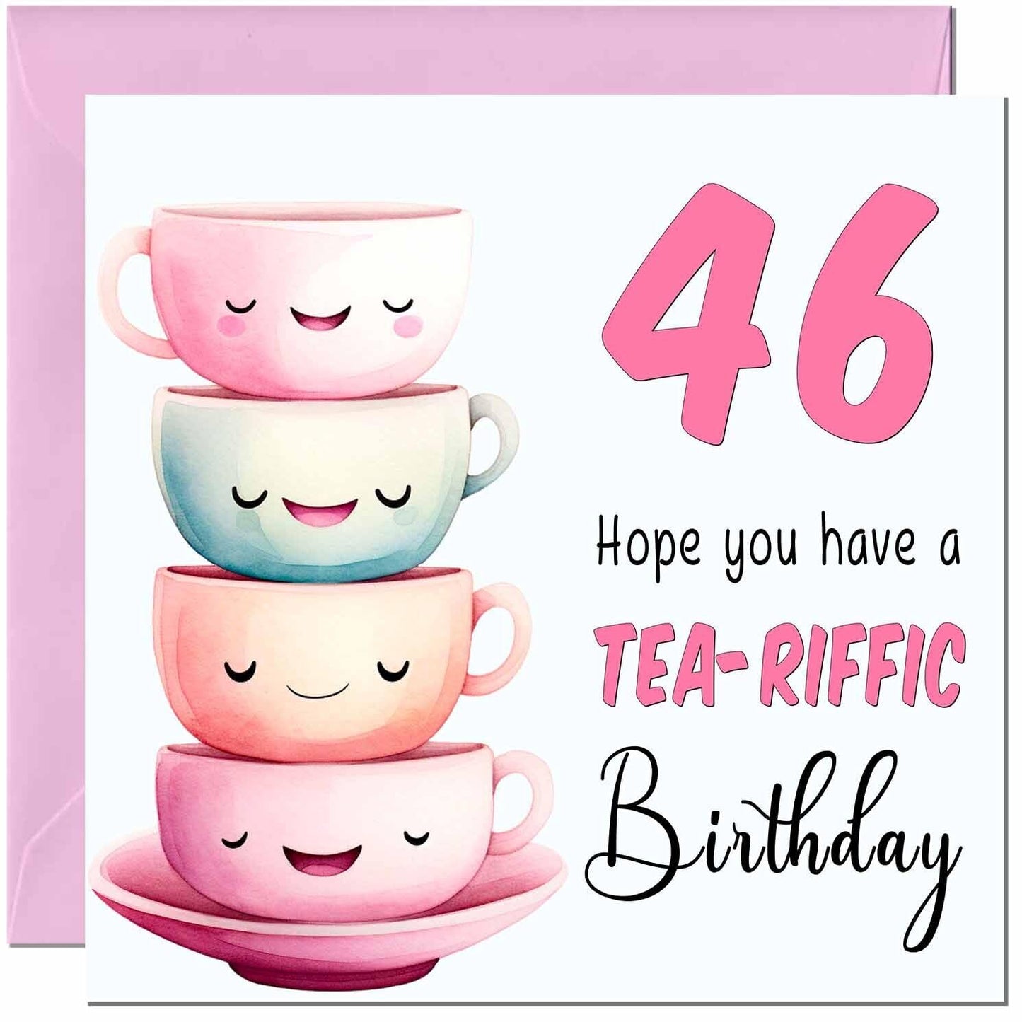 Birthday Card for Women Tea-Riffic Cute