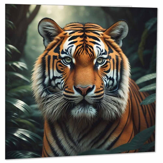 Tiger Greeting Card Wildlife Birthday Cards 145 x 145mm