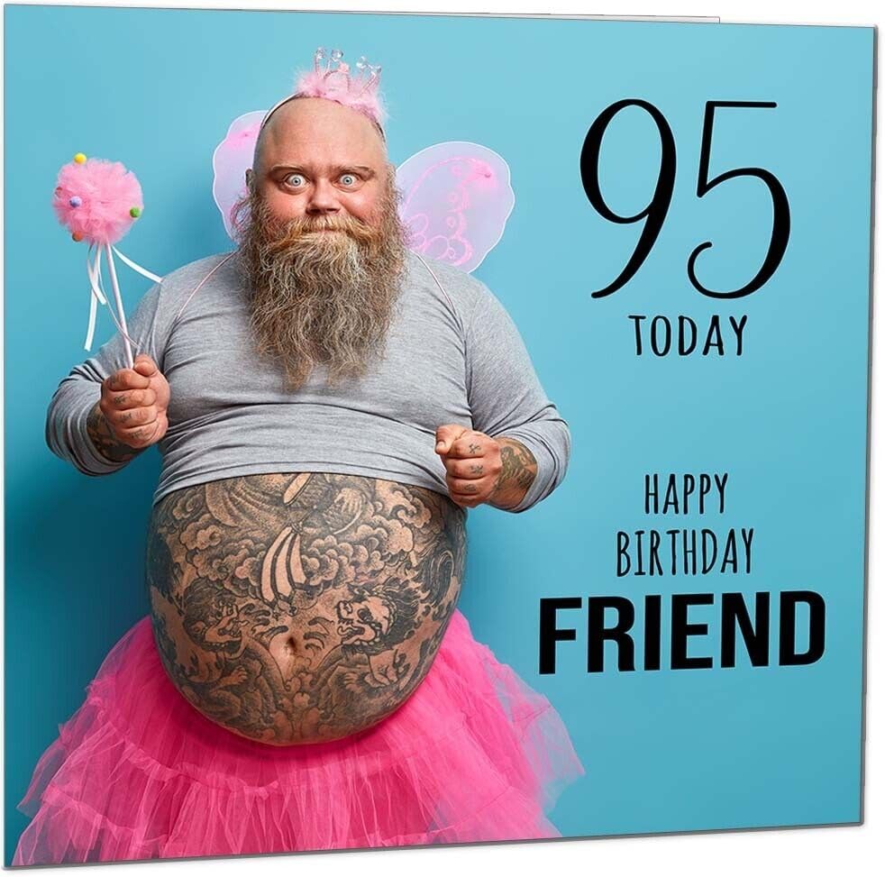 Friends Funny Birthday Card - Bearded Man Joke Funny Best Friend