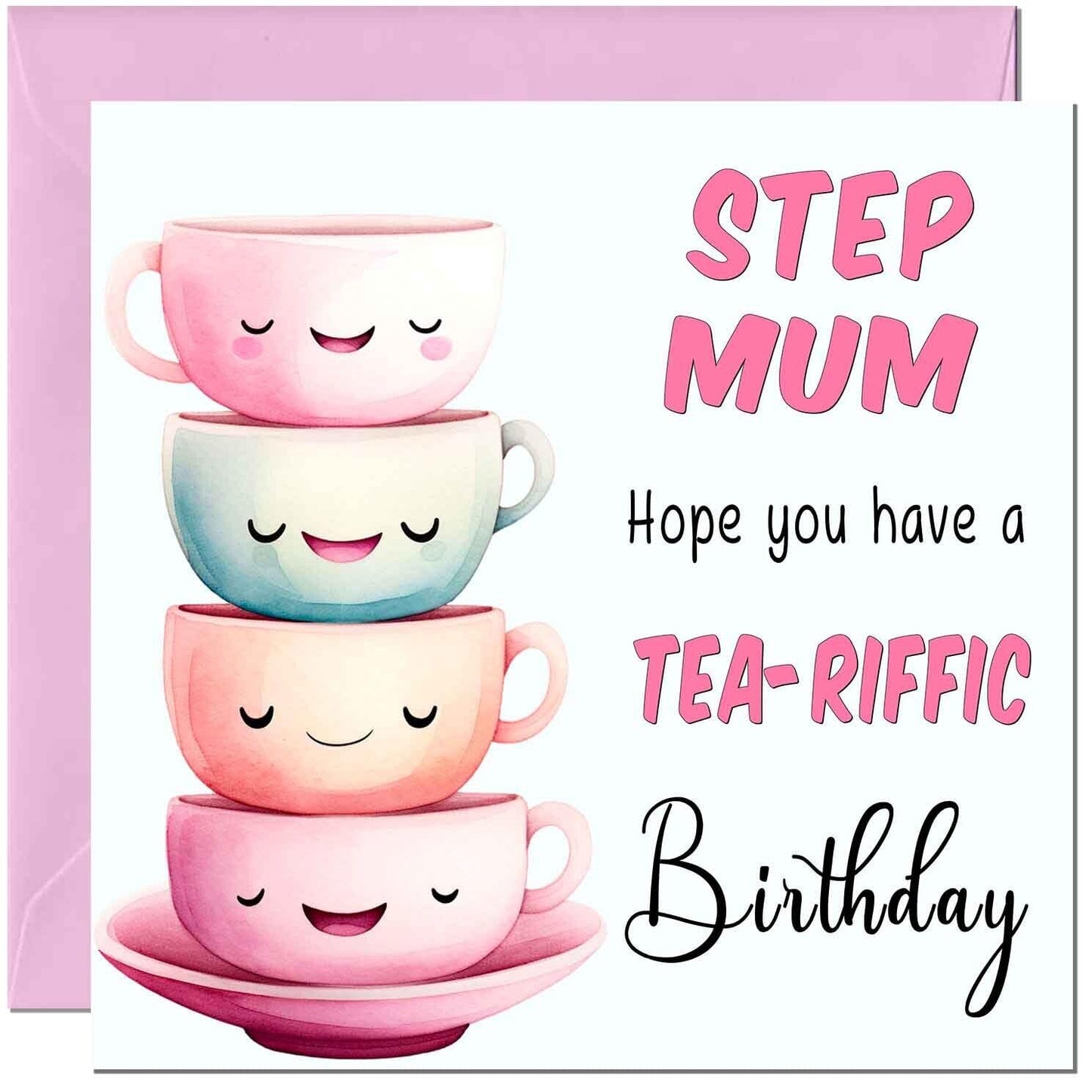 Birthday Card for Women Tea-Riffic Cute