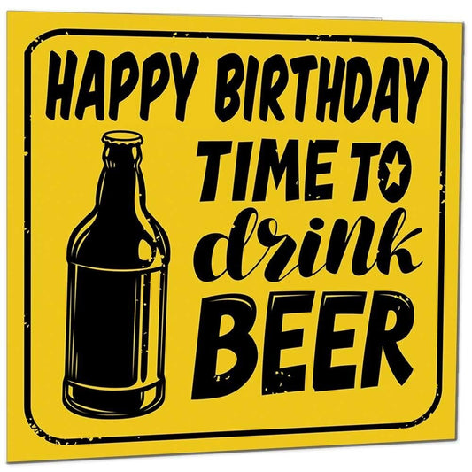 Funny Beer Birthday Card for Men Dad Friend Brother Uncle Mens birthday cards