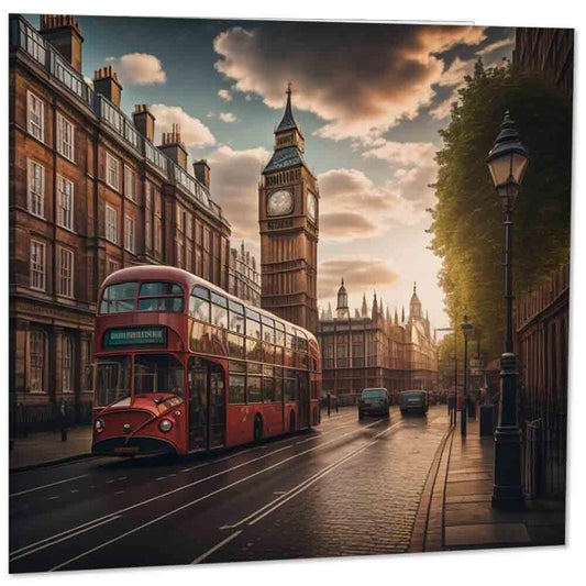 London Greeting Card - Square 145mm x 145mm