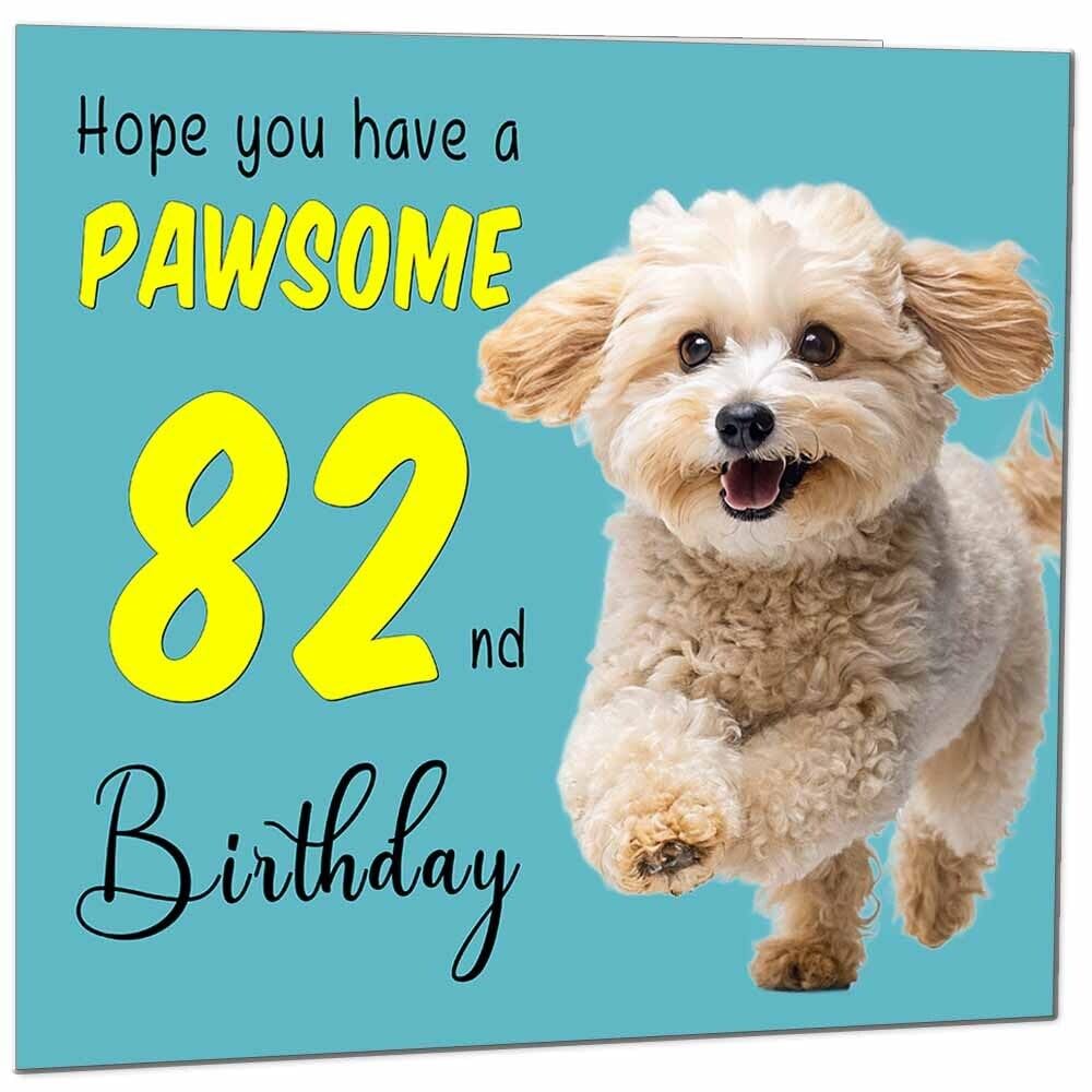 Birthday Card for Men Women Dog Pawsome