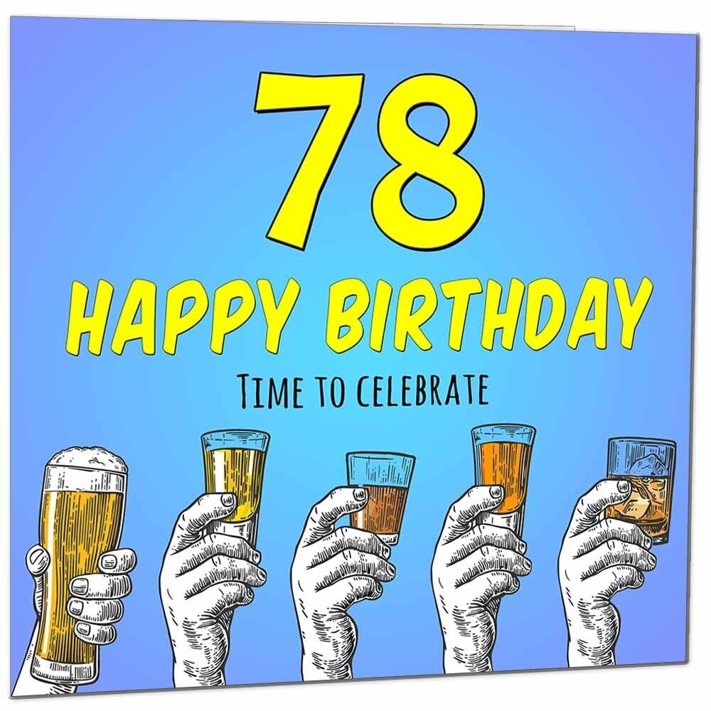 Birthday Card for Men Him Beer Drinks Men's