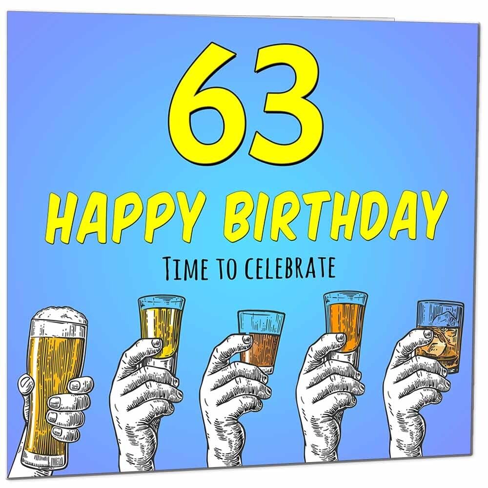 Birthday Card for Men Him Beer Drinks Men's