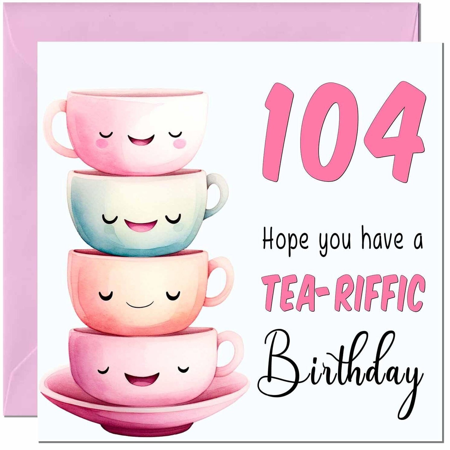 Birthday Card for Women Tea-Riffic Cute