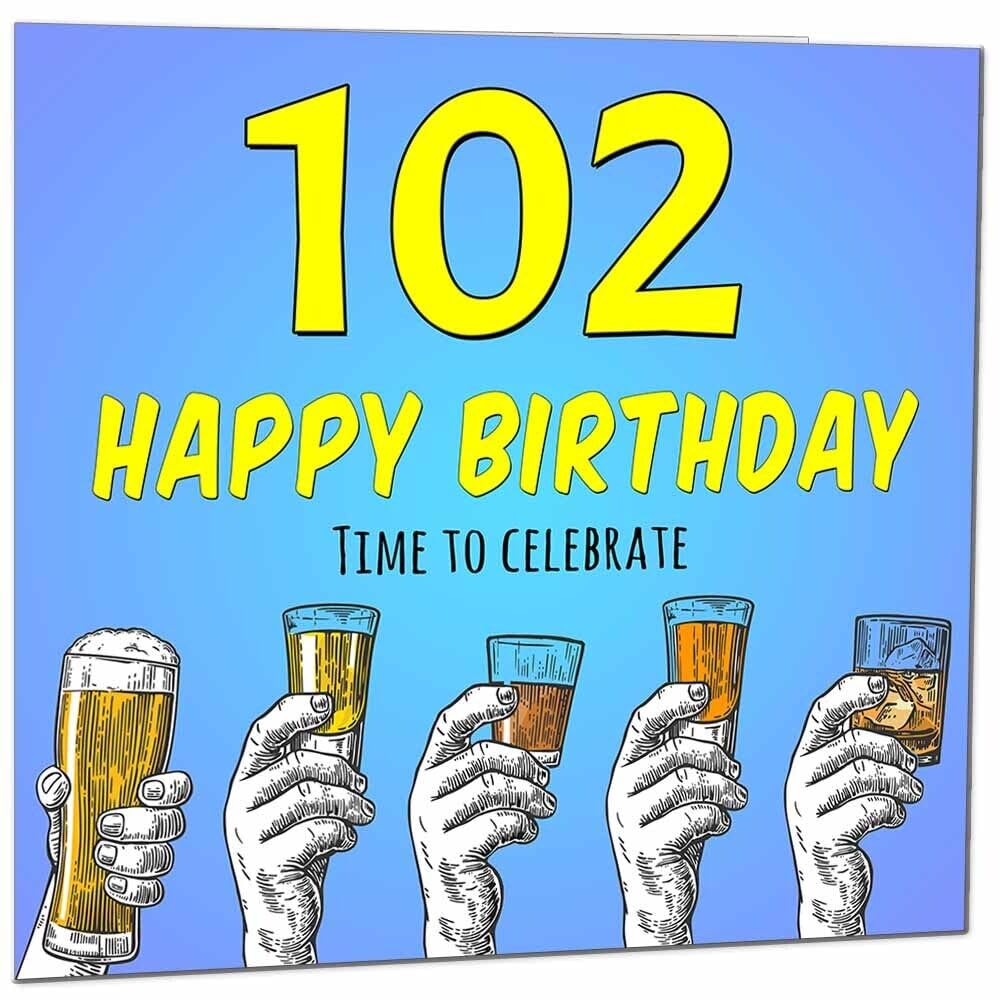 Birthday Card for Men Him Beer Drinks Men's