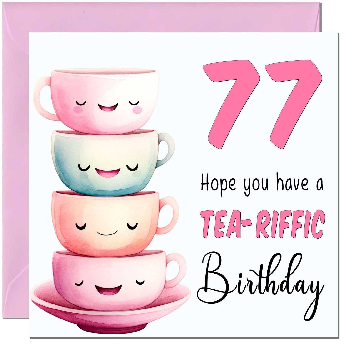 Birthday Card for Women Tea-Riffic Cute