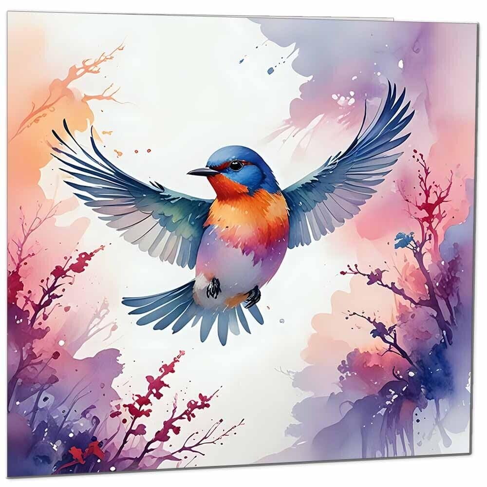 Bird Greeting Card - Any Occasion - Beautiful Bird Illustration Art Watercolour