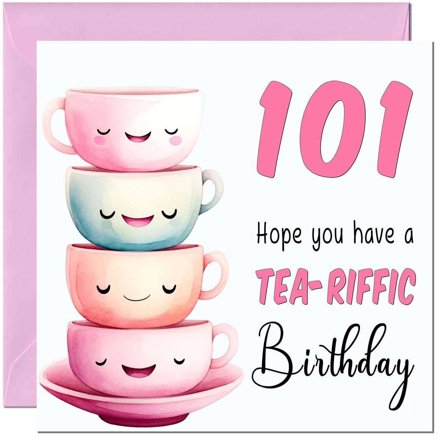 Birthday Card for Women Tea-Riffic Cute