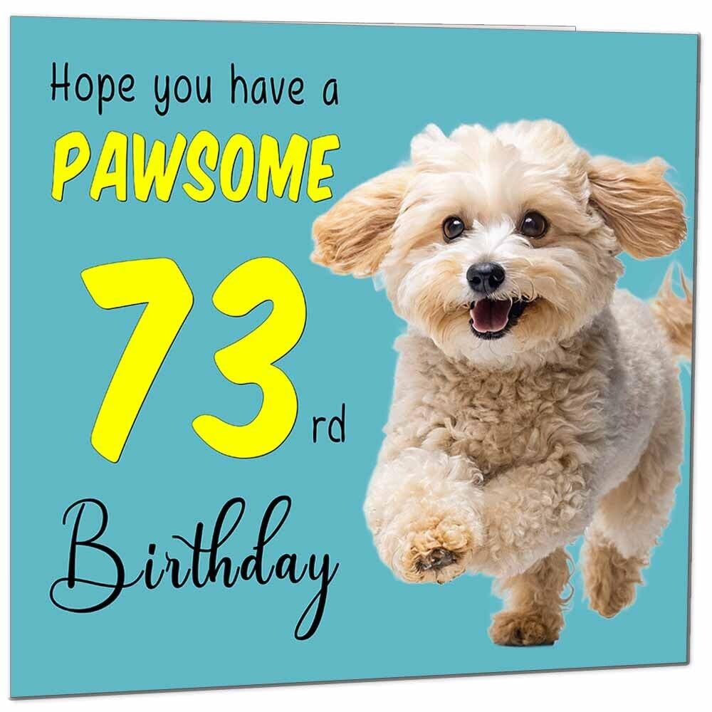 Birthday Card for Men Women Dog Pawsome