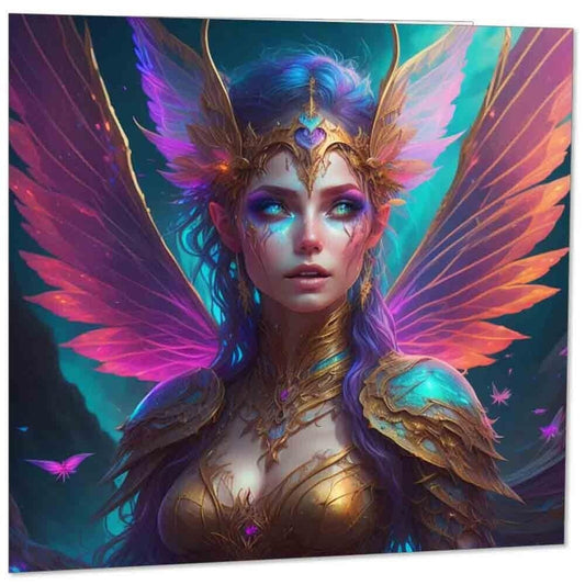 Fairy Fantasy Greeting Card - Square 145mm x 145mm