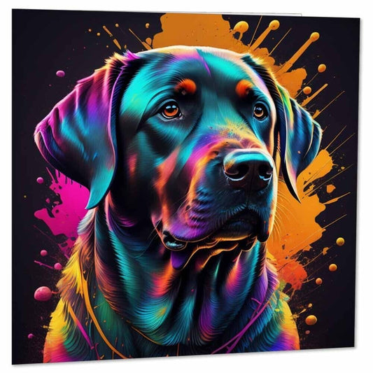 Labrador Dog Greeting Card 145 x 145mm Labrador Birthday Card