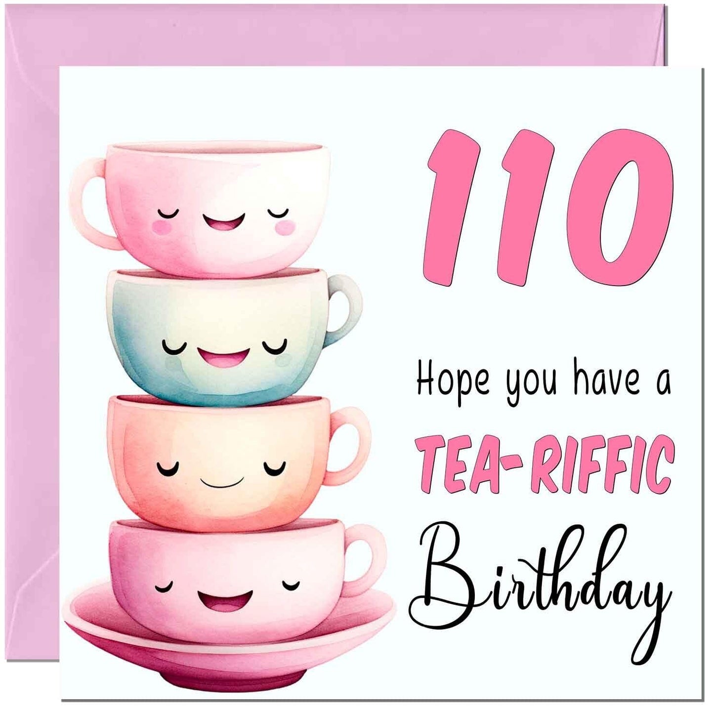 Birthday Card for Women Tea-Riffic Cute