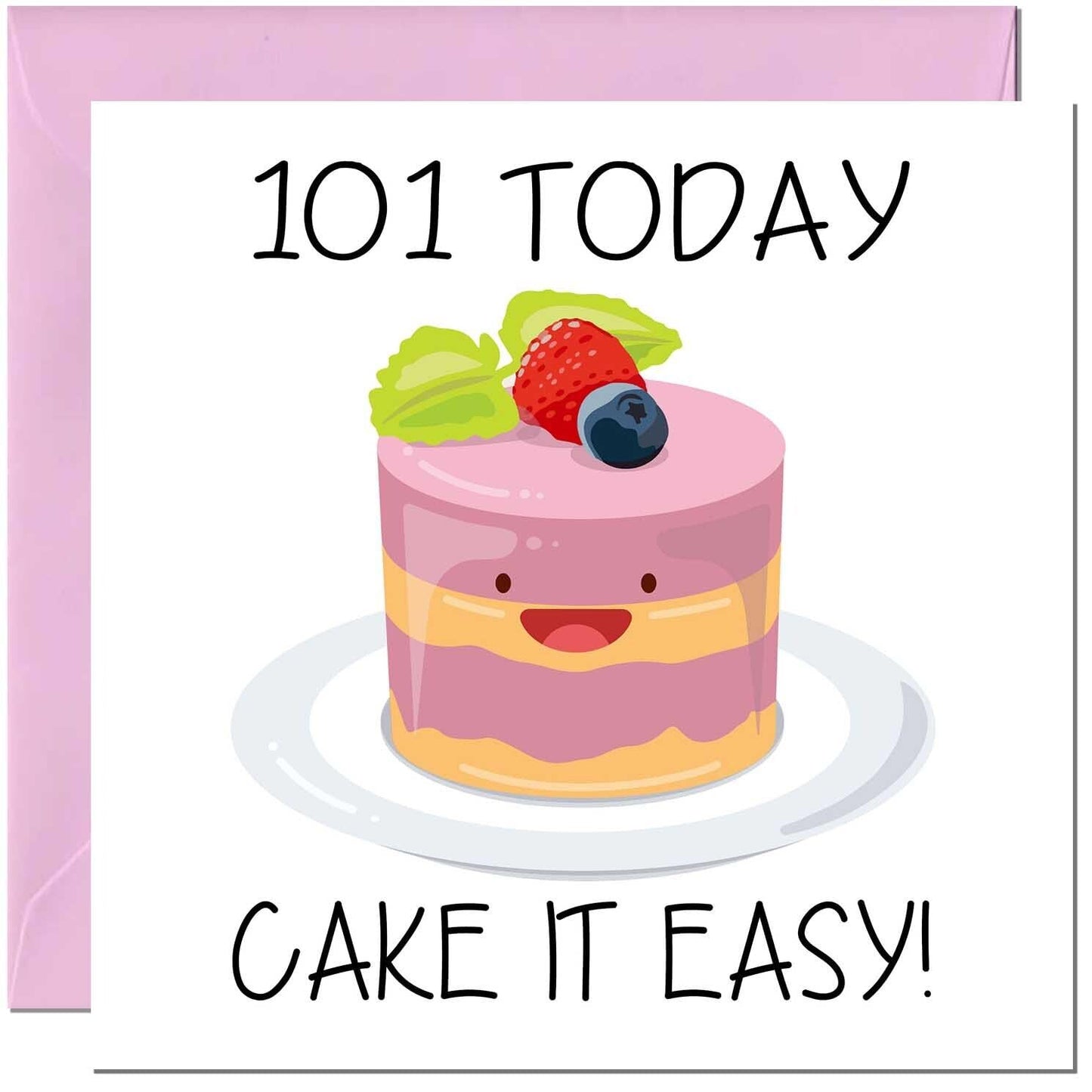 Cute Birthday Card for women girls Cake it easy