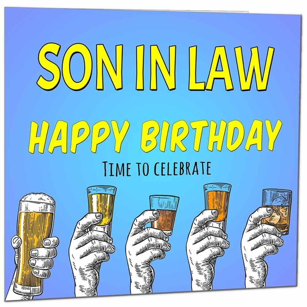 Birthday Card for Men Him Beer Drinks Men's