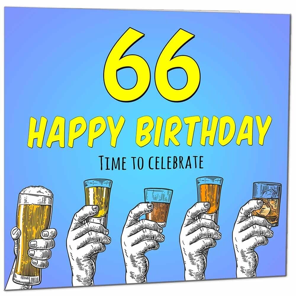 Birthday Card for Men Him Beer Drinks Men's