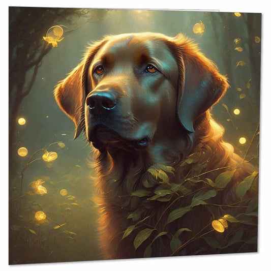 Yellow Labrador Greeting Card Labrador Dog Birthday Card 145 x 145mm