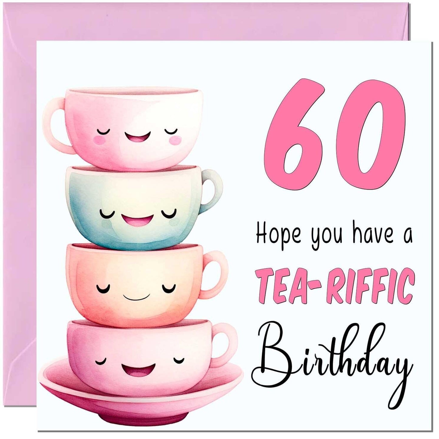 Birthday Card for Women Tea-Riffic Cute