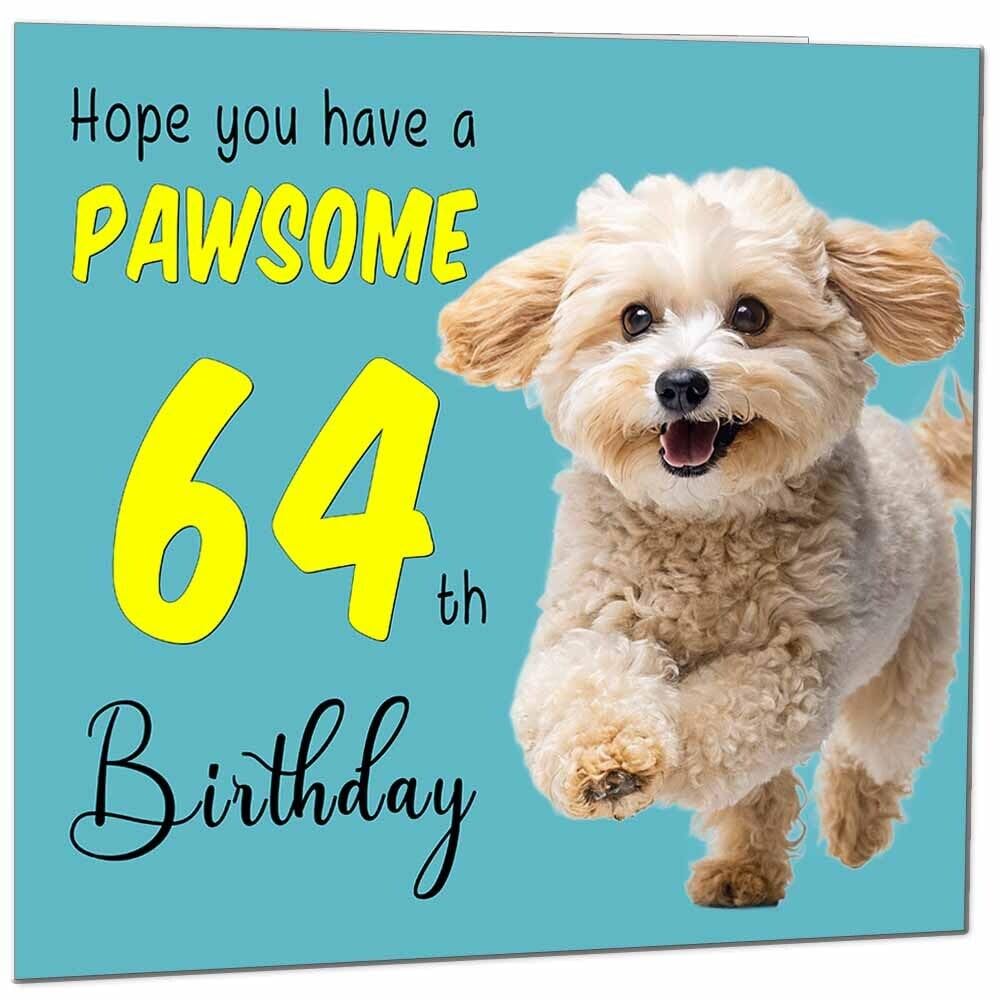 Birthday Card for Men Women Dog Pawsome