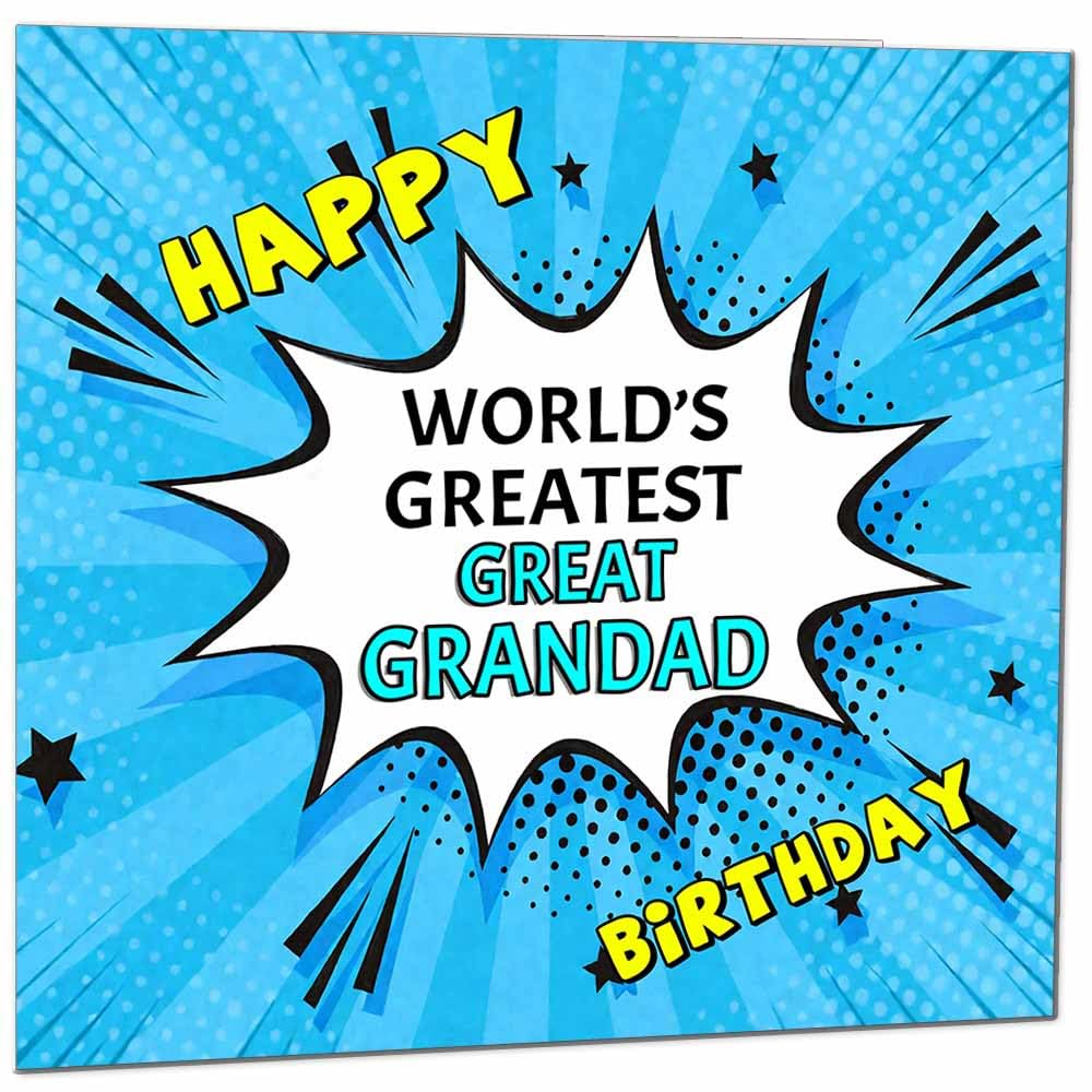 Wife Birthday Card - World's Greatest - Comic Book Pop Art Style Birthday Card for Wife