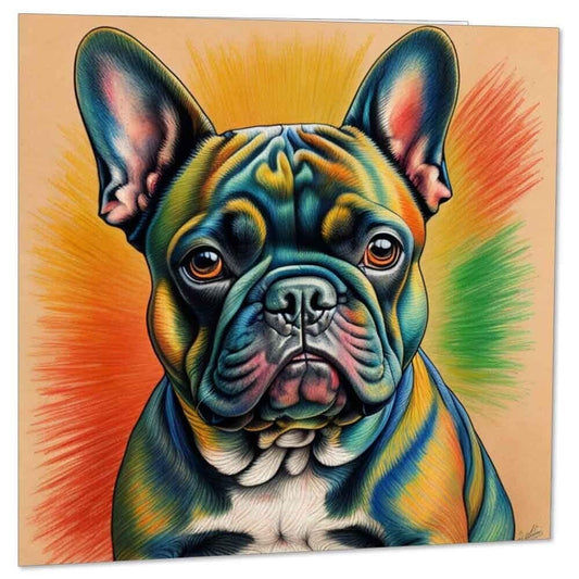 French Bulldog Greeting Card French Bulldog Dog 145mm x 145mm