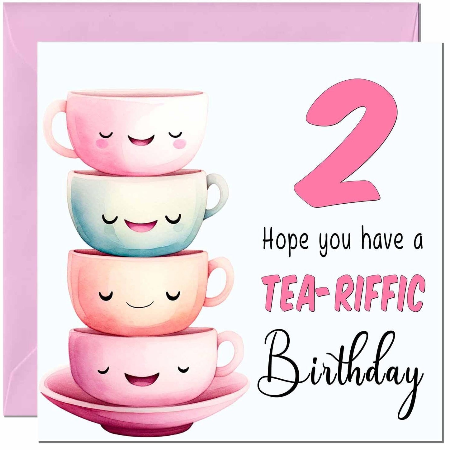 Birthday Card for Women Tea-Riffic Cute