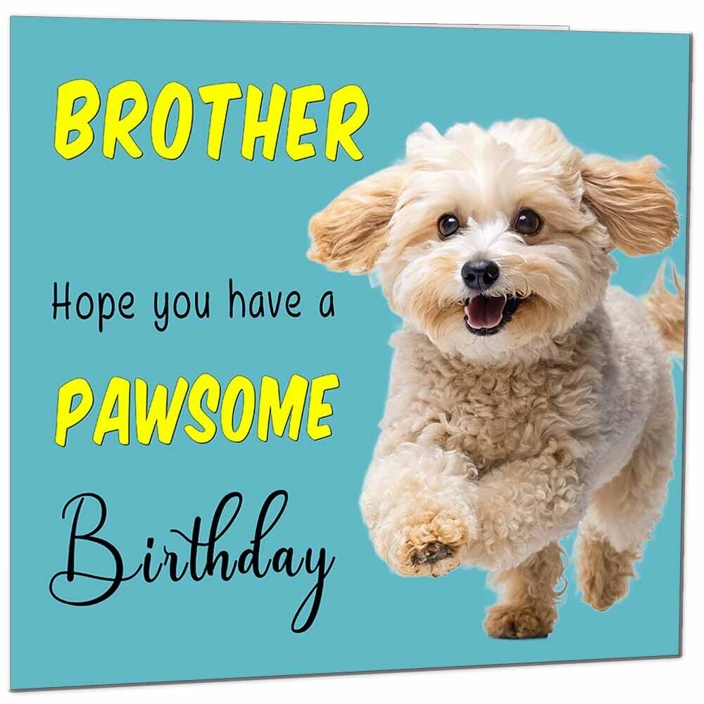 Birthday Card for Men Women Dog Pawsome