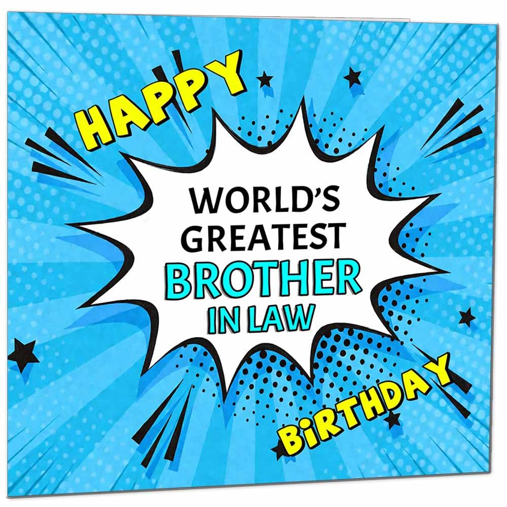 Wife Birthday Card - World's Greatest - Comic Book Pop Art Style Birthday Card for Wife