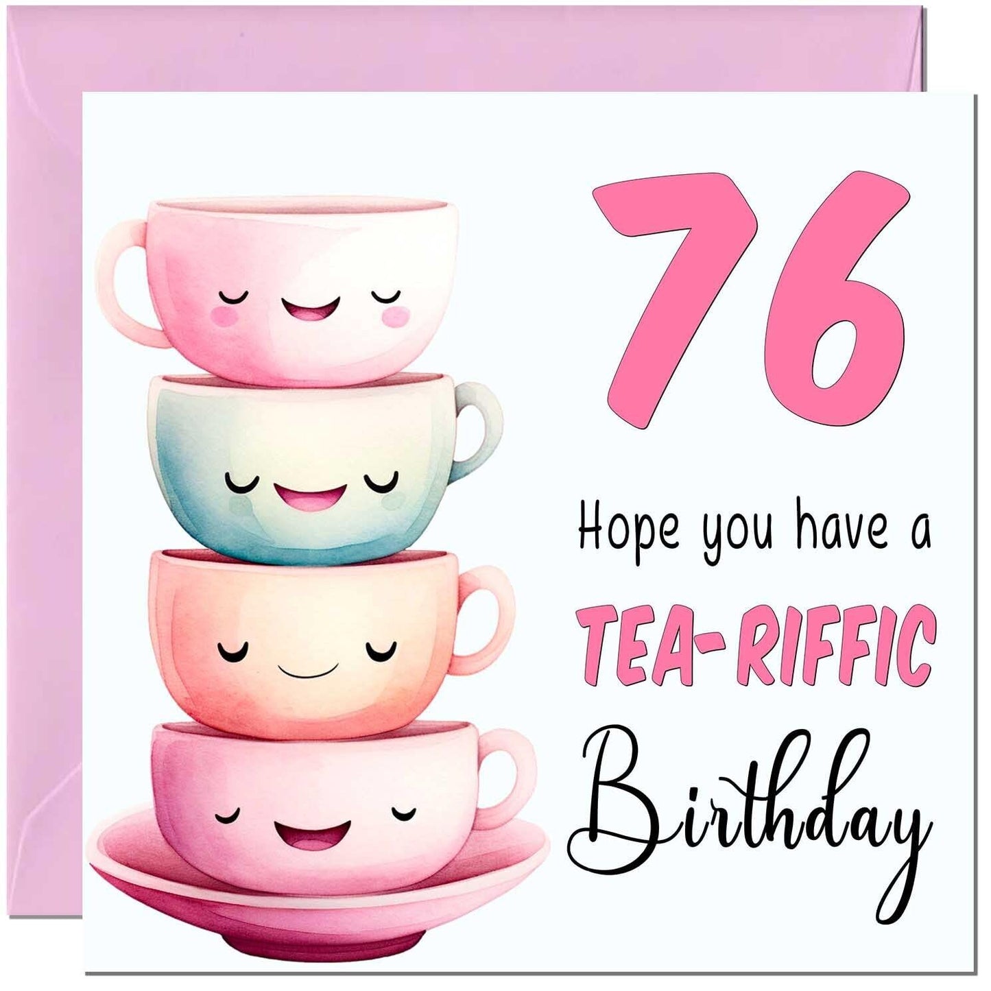 Birthday Card for Women Tea-Riffic Cute