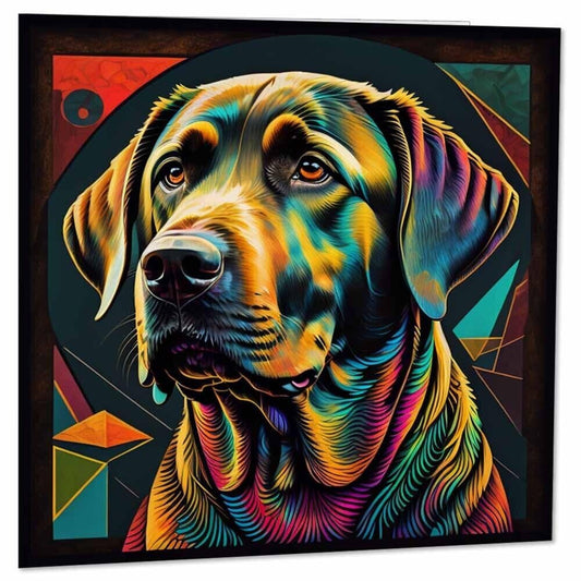 Labrador Dog Greeting Card Labrador Design Birthday Card 145 x 145mm