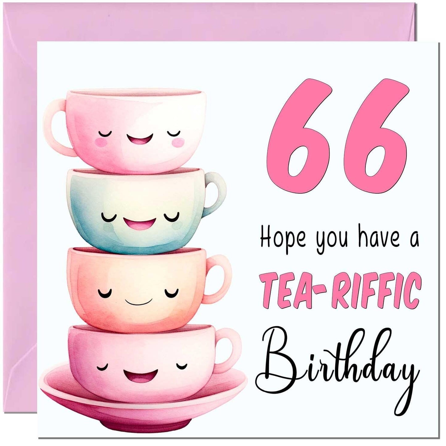 Birthday Card for Women Tea-Riffic Cute