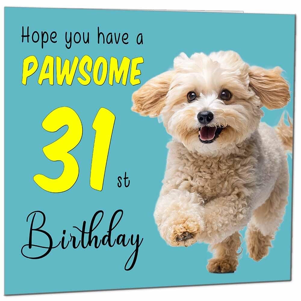 Birthday Card for Men Women Dog Pawsome