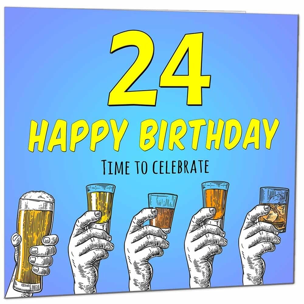 Birthday Card for Men Him Beer Drinks Men's