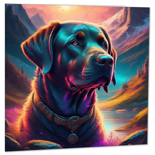 Beautiful Labrador Dog Greeting Card 145mm x 145mm