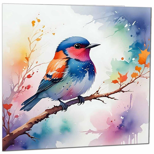 Watercolour Bird Greeting Card - Any Occasion - beautiful Bird Illustration Art