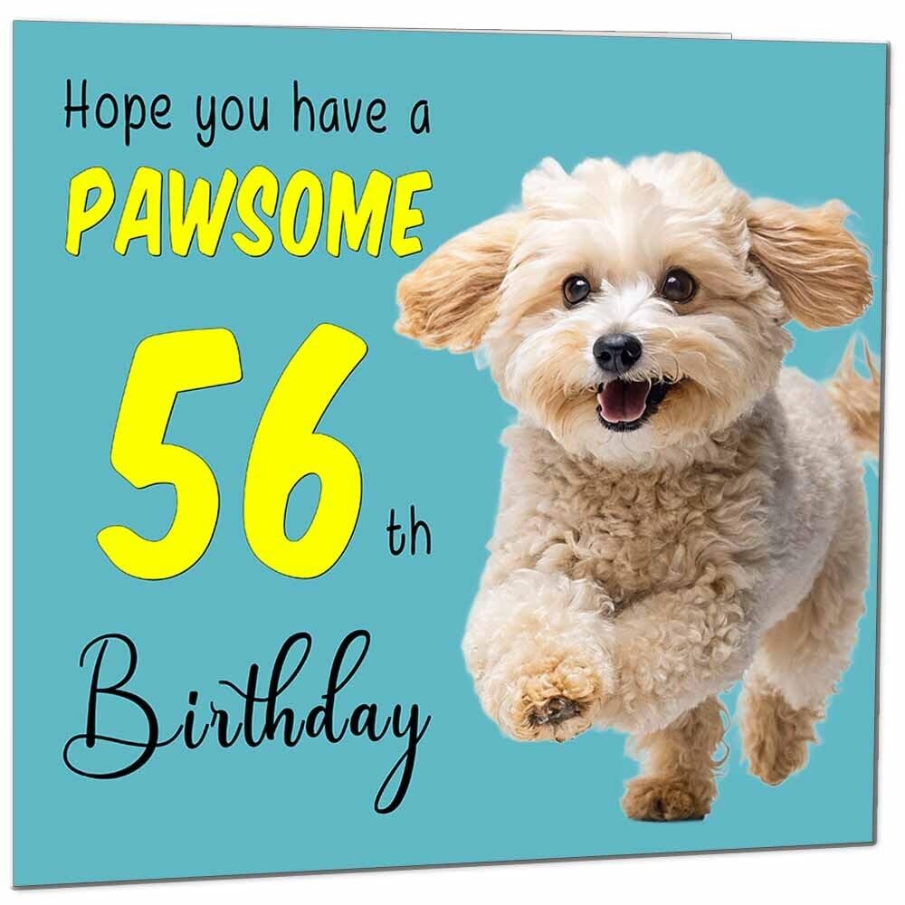 Birthday Card for Men Women Dog Pawsome